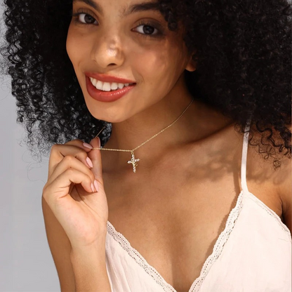 LivelyMelory - collier croix et couronne